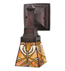 Meyda 5"W Glasgow Bungalow Wall Sconce 24276