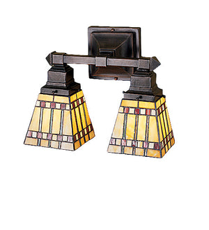 Meyda 12"W Prairie Corn 2 LT Wall Sconce.609 24278