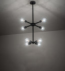 Meyda 20" Wide Pronograde Jack 8 Light Chandelier 243083