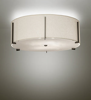 Meyda 42" Wide Cilindro Structure Flushmount 243105