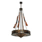 Meyda 48" Wide Roosevelt Inverted Pendant 243367