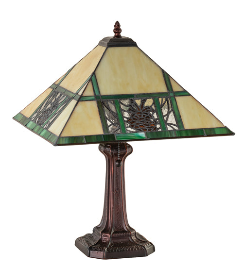 Meyda 19" High Pinecone Ridge Table Lamp- 244267