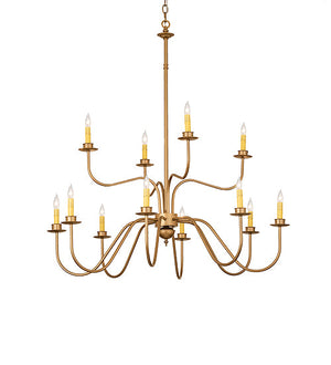 Meyda 42" Wide Ean 12 Light Two Tier Chandelier 244516