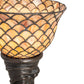 Meyda 15" High Tiffany Fishscale Mini Lamp- 244877
