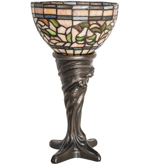 Meyda 15" High Tiffany Turning Leaf Mini Lamp- 244889