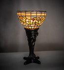 Meyda 15" High Tiffany Turning Leaf Mini Lamp- 244889