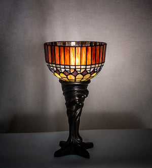 Meyda 15" High Tiffany Candice Mini Lamp- 244895