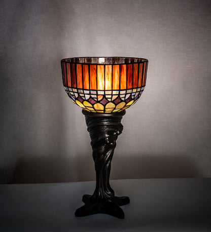 Meyda 15" High Tiffany Candice Mini Lamp- 244895