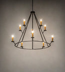 Meyda 54" Wide Anthracite 10 Light Chandelier 245091