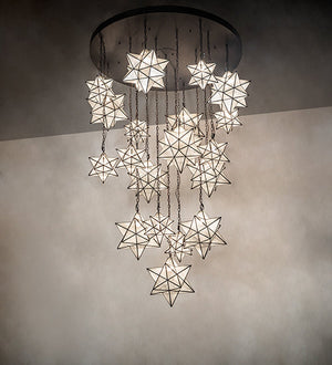Meyda 72" Wide Moravian Star 19 Light Cascading Chandelier 245098