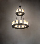 Meyda 42" Wide Loxley 20 Light Two Tier Chandelier 245153