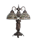 Meyda 23" High Tiffany Turning Leaf Table Lamp - 245480