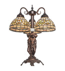 Meyda 23" High Tiffany Turning Leaf Table Lamp - 245480