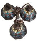 Meyda 23" High Tiffany Peacock Feather 3 Light Table Lamp- 245482