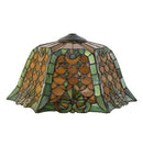 Meyda 16" Wide Duffner & Kimberly Shell & Diamond Shade '24703