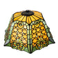 Meyda 16" Wide Duffner & Kimberly Shell & Diamond Shade '24703