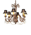 Meyda 28" Wide Lindsay 6 Light Chandelier- 247387