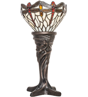 Meyda 15" High Tiffany Hanginghead Dragonfly Mini Lamp- 247528