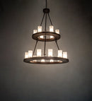 Meyda 36" Wide Loxley 18 Light Two Tier Chandelier 247664