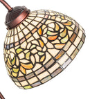Meyda 18" High Tiffany Turning Leaf Desk Lamp- 247787