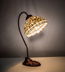 Meyda 18" High Tiffany Turning Leaf Desk Lamp- 247787