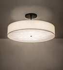 Meyda 42" Wide Cilindro Textrene Semi-Flushmount 250110