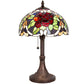Meyda 17" High Renaissance Rose Accent Lamp- 251062