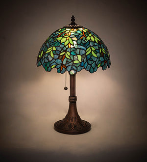 Meyda 17" High Nightfall Wisteria Table Lamp- 251088
