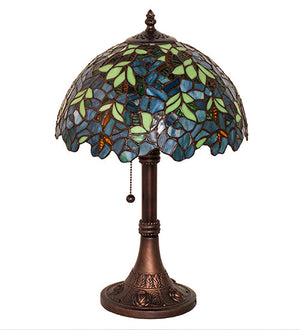 Meyda 17" High Nightfall Wisteria Table Lamp- 251088