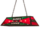 Meyda 48" Long Personalized Sapata Lodge Oblong Pendant 251093