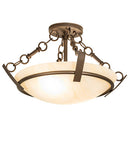 Meyda 18" Wide Covina Semi-Flushmount 251128