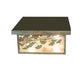 Meyda 14" Square Hyde Park Ginkgo Flushmount '251383