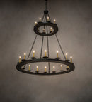 Meyda 60" Wide Loxley 24 Light Two Tier Chandelier 251559
