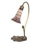 Meyda 16" High Stained Glass Pond Lily Accent Lamp - 251570