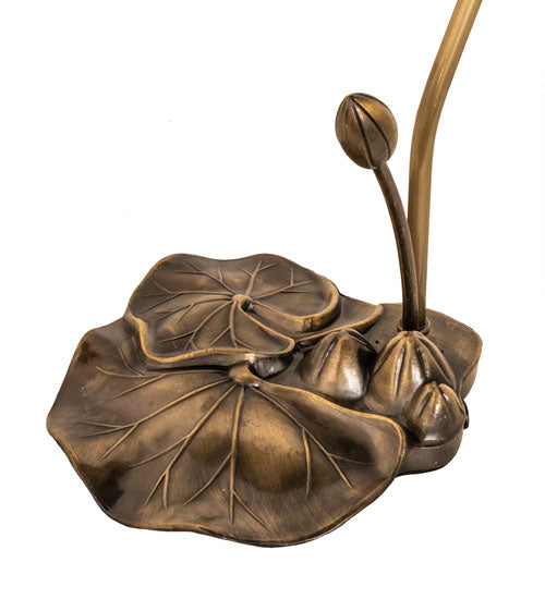 Meyda 16" High Stained Glass Pond Lily Accent Lamp - 251572