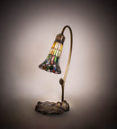 Meyda 16" High Stained Glass Pond Lily Accent Lamp - 251572