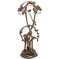 Meyda 17" High Stained Glass Pond Lily 2 Light Trellis Girl Accent Lamp - 251672