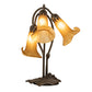 Meyda 16" High Amber Tiffany Pond Lily 3 Light Accent Lamp '251683