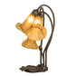 Meyda 16" High Amber Tiffany Pond Lily 3 Light Accent Lamp '251683