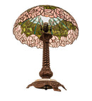 Meyda 23" Wide Tiffany Cabbage Rose Table Lamp- 251964
