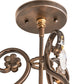 Meyda 12" Wide Antonia 3 Light Chandelier- 252343