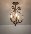 Meyda 12" Wide Antonia 3 Light Chandelier- 252343