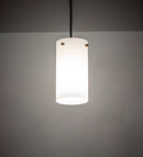 Meyda 5" Wide Cilindro White Glass Mini Pendant 252344