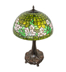 Meyda 31" High Tiffany Banded Dogwood Table Lamp- 253008