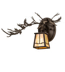 Meyda 16" Wide Pine Branch Valley View Left Wall Sconce '253651