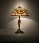 Meyda 23" High Tiffany Turning Leaf Table Lamp - 253820