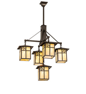 Meyda 32" Wide Seneca Sprig 5 Light Chandelier 254267