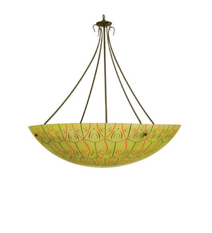 Meyda 46" Wide Hand Painted Estratto Inverted Pendant 254757