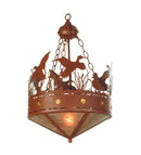 Meyda 16" Wide Ducks in Flight Inverted Pendant 254764