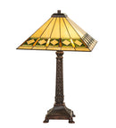Meyda 27" High Diamond Band Mission Table Lamp- 255015